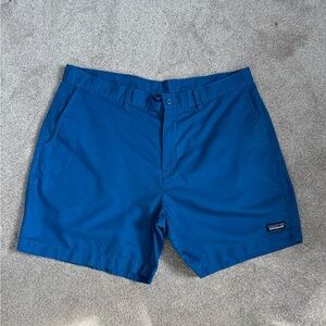 Patagonia Men's Vibrant Blue Flat Front Shorts